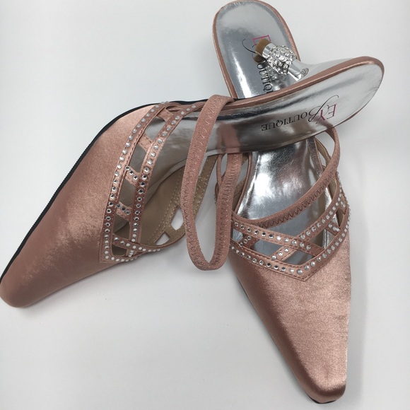 EY Boutique Women's Pink Satin 2.5 Inches … - Picture 1 of 16